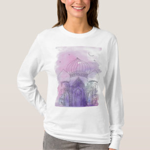 Arabianischer Palast aus Aquarellfarben-T - Shirt