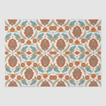 Arabic Boho Elegant Floral marokkanischer Pfau
