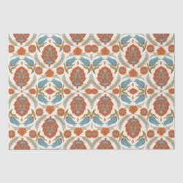 Arabic Boho Elegant Floral marokkanischer Pfau Seidenpapier