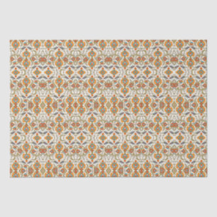 Arabic Boho Elegant Floral marokkanischer Pfau Seidenpapier