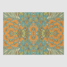 Arabic Boho Elegant floral marokkanisches Pfauenge
