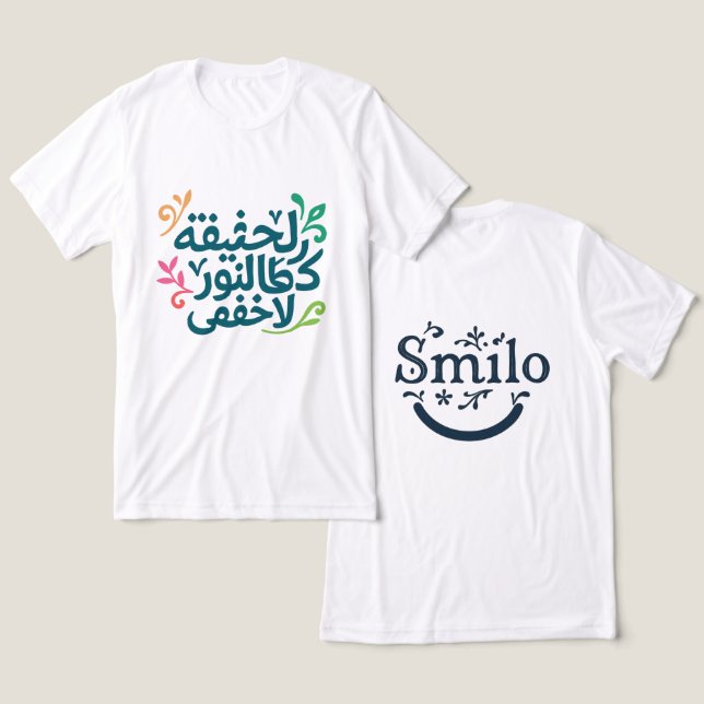 Arabic Soul-"The Truth is Like Light" Tri-Blend Shirt (Design vorne & hinten)