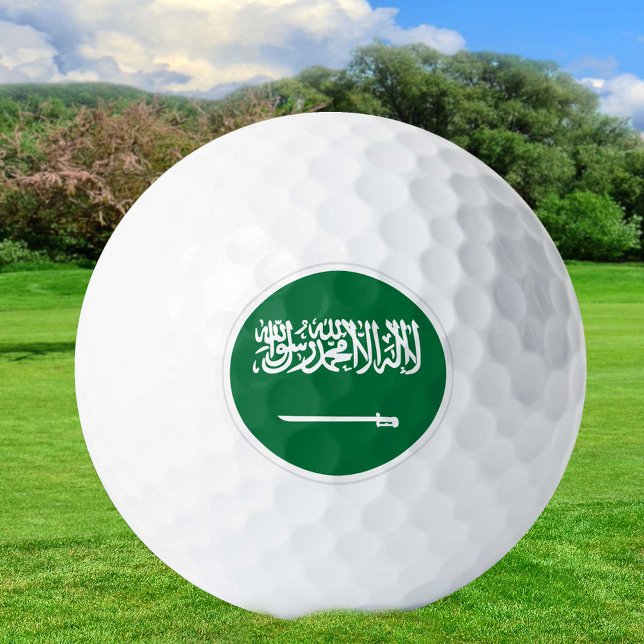 Arabie Saoudite balle de golf, Drapeau Saoudien pa (Créateur téléchargé)
