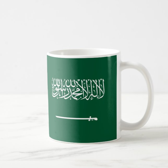 Arabie Saoudite Drapeau en céramique café Mug (Droite)