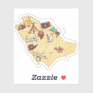 Arabinia-Kartenaufkleber Aufkleber