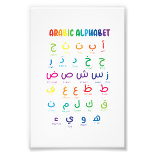 Arabisch Alphabet, Arabische Briefe, Hausschule Fotodruck