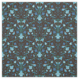 Arabisch-blaues Muster Stoff