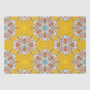 Arabisch Boho Elegant Geometric Marokkanischer Gel Seidenpapier