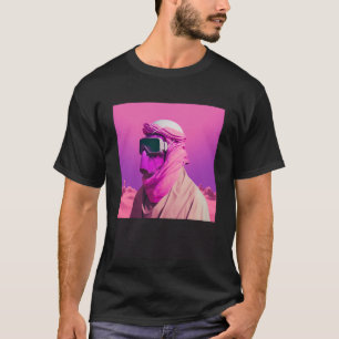Arabisch im Vaporwave-Stil maskiert T-Shirt