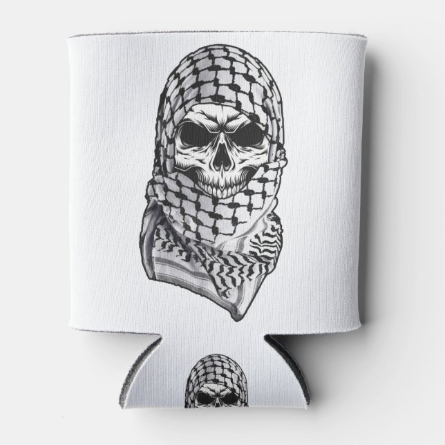 Arabisch Skull Kufiya Shemagh Dosenkühler (Vorderseite)