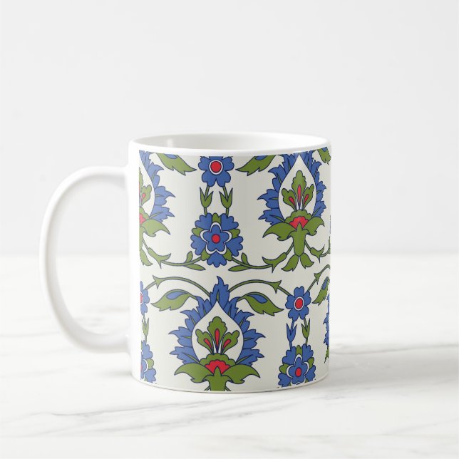 Arabisch Traditionell: Iznik Tile nahtlos. Kaffeetasse (Links)