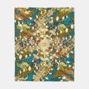 Arabisch Vintag dekorative Ornamente. Mandala patt Fleecedecke