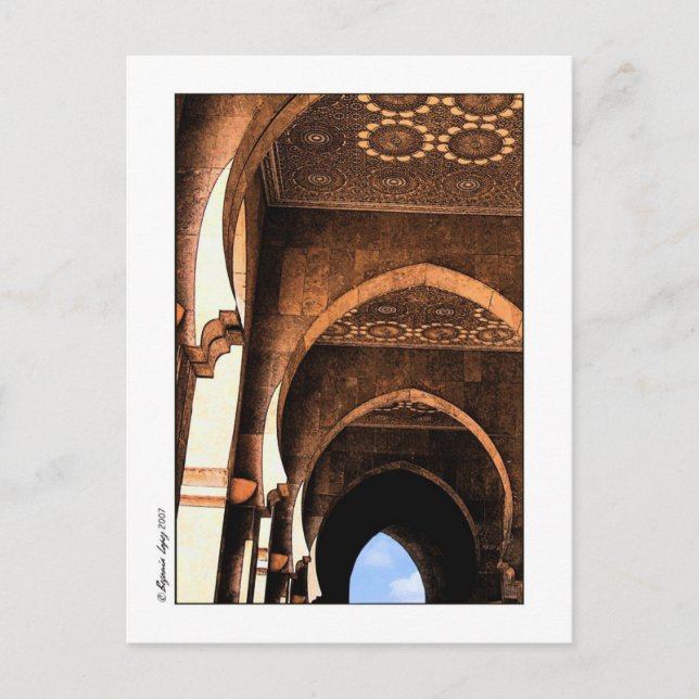 Arabische Architektur Postkarte (Vorderseite)