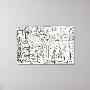 Arabische Astrologen, Kopie einer Illustration von Leinwanddruck