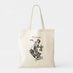 Arabische Bauchtänzerin Vintage Art Thunder_Cove Tragetasche