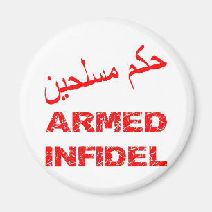Arabische bewaffnete Infidel Magnet
