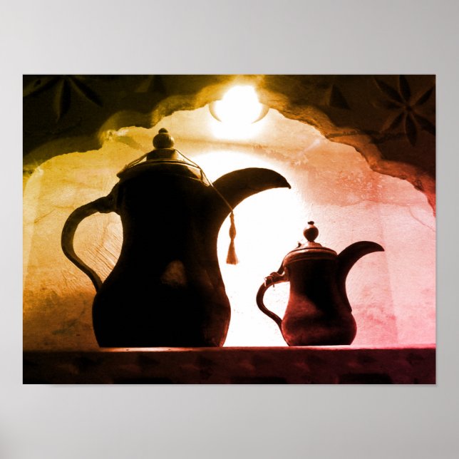 Arabische Decanter Poster (Vorne)