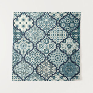 Arabische dekorative Azulejos Fliesen Patchwork is Wandteppich