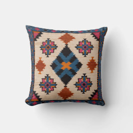 Arabische Eleganz in weißen Kilim-Kissen: Zeitlos  Kissen