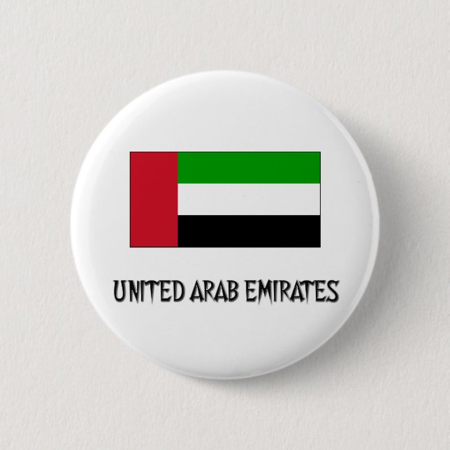 Arabische Emirate-Flagge Button (Vorderseite)