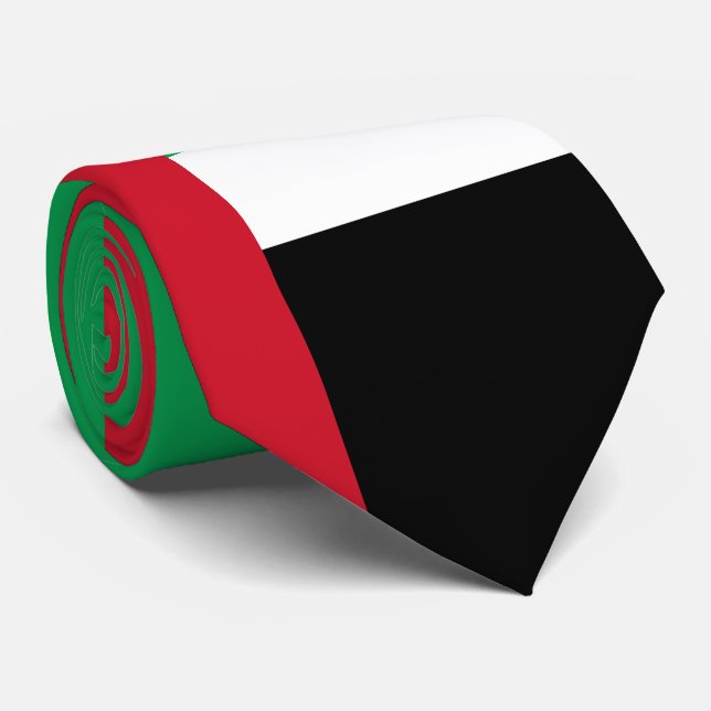 Arabische Emirate-Flagge Krawatte (Gerollt)
