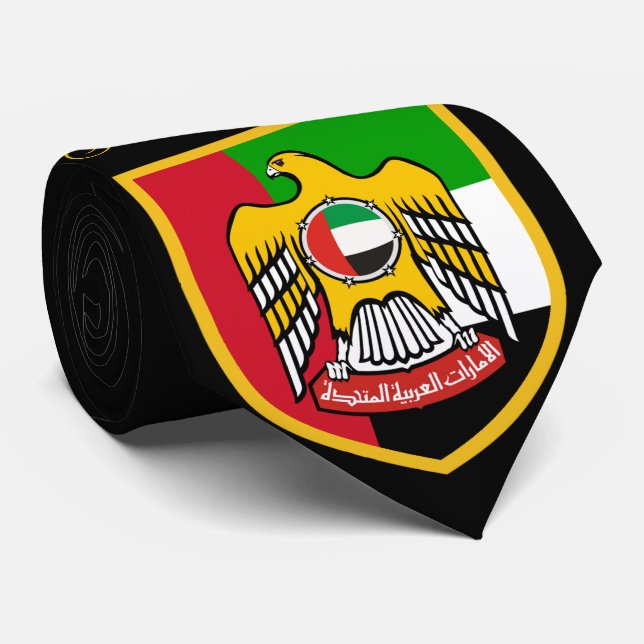 Arabische Emirate-Flagge Krawatte (Gerollt)