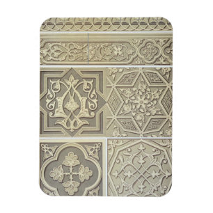 Arabische Fliese entwirft (Farbelitho) Magnet