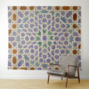 Arabische Geometrie Mittel (127 cm x 152 cm) Tapis Wandteppich