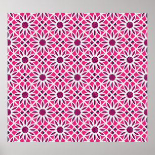 Arabische geometrische Ornamente: nahtlose Textur. Poster