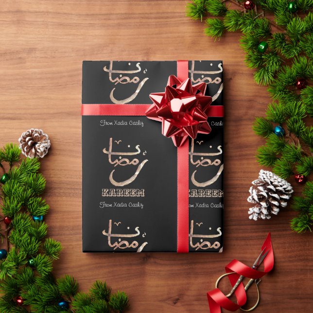Arabische Kalligrafie Ramadan Kareem Geschenkpapier (Feiertagsgeschenk)