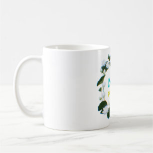 Arabische Kalligrafie "Sabr" Geduld - Florale Lotu Kaffeetasse