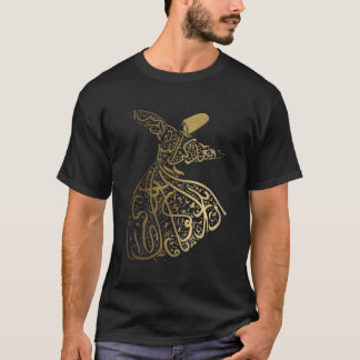 Arabische Kalligrafie Whirling Dervish Sufi T-Shirt