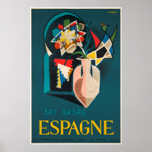 Arabische Kunst, Spanien, Vintage Poster