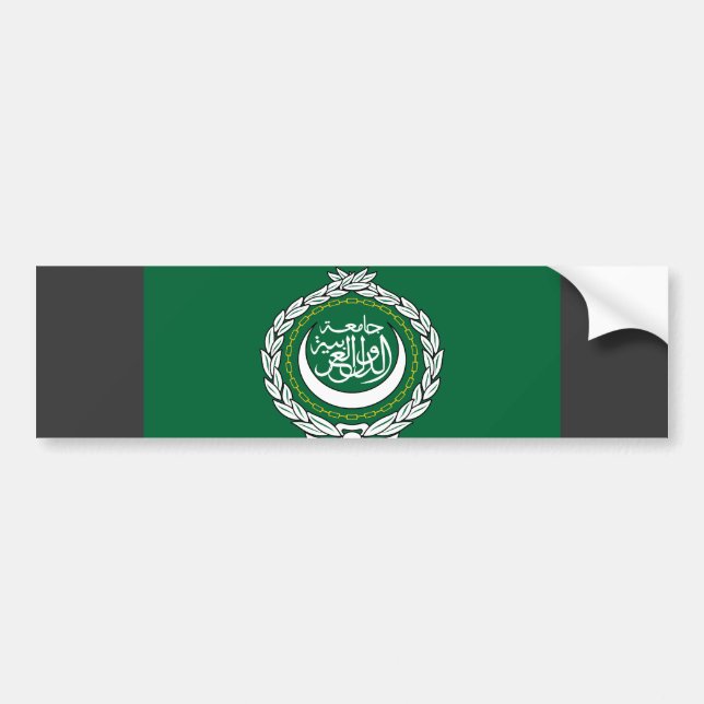 Arabische Liga-Flagge Autoaufkleber (Vorne)