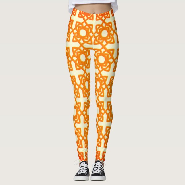 Arabische Muster Leggings (Vorderseite)