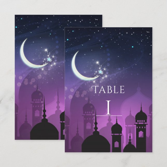 Arabische Nacht marokkanische Tischnummer im Nahen (Vorne/Hinten)