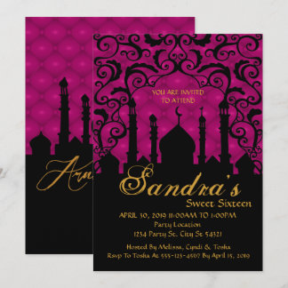 Arabische Nächte, Fuchsien und Schwarze Einladung