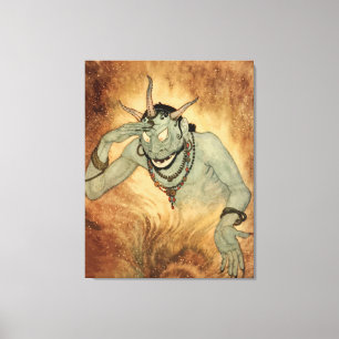 Arabische Nächte Genie von Edmund Dulac Leinwanddruck