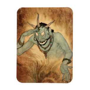Arabische Nächte Genie von Edmund Dulac Magnet