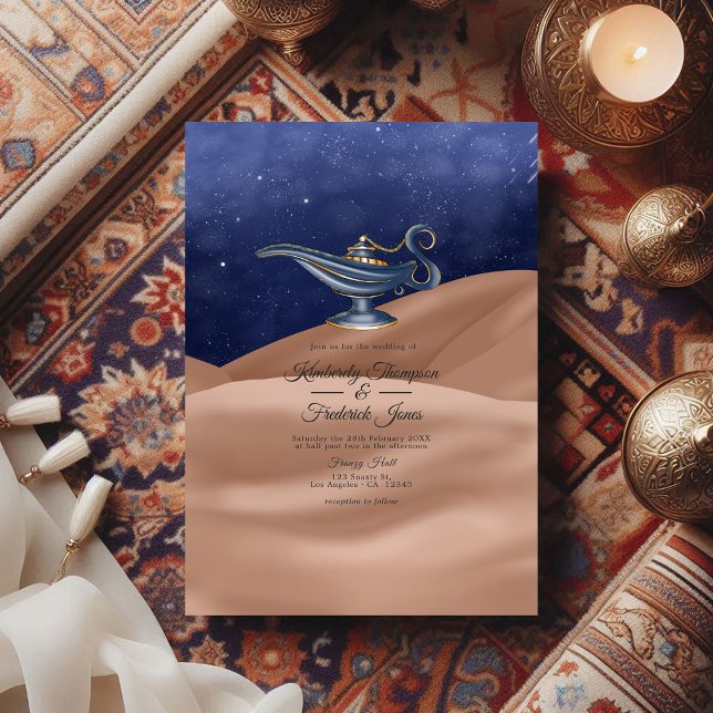 Arabische Nächte Hochzeit Einladung (Arabian Nights Themed Wedding Invitation)
