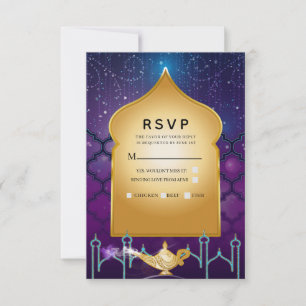 Arabische Nächte Magisch marokkanisch Geburtstag U RSVP Karte