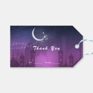 Arabische Nächte Marokkanischer Lila Mondschein Geschenkanhänger