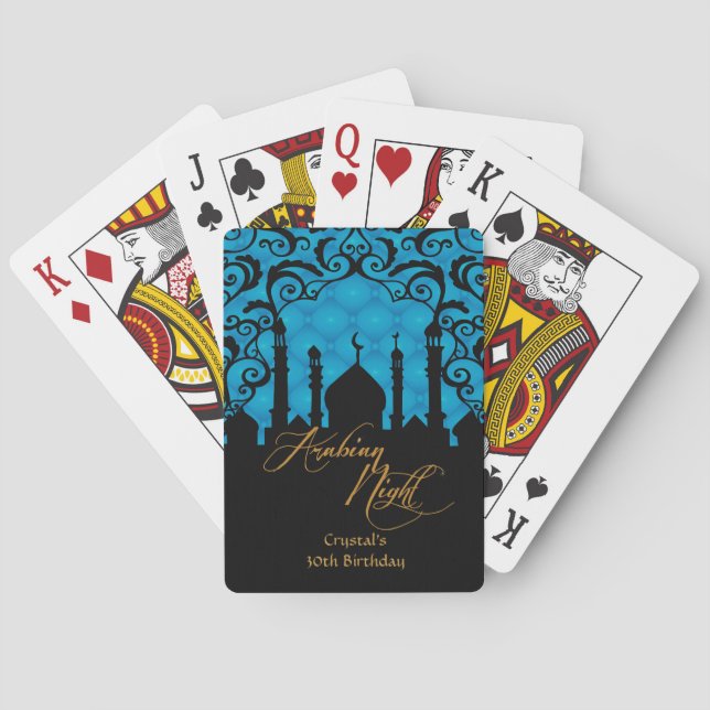 Arabische NachtParty-Spielkarten Spielkarten (Rückseite)
