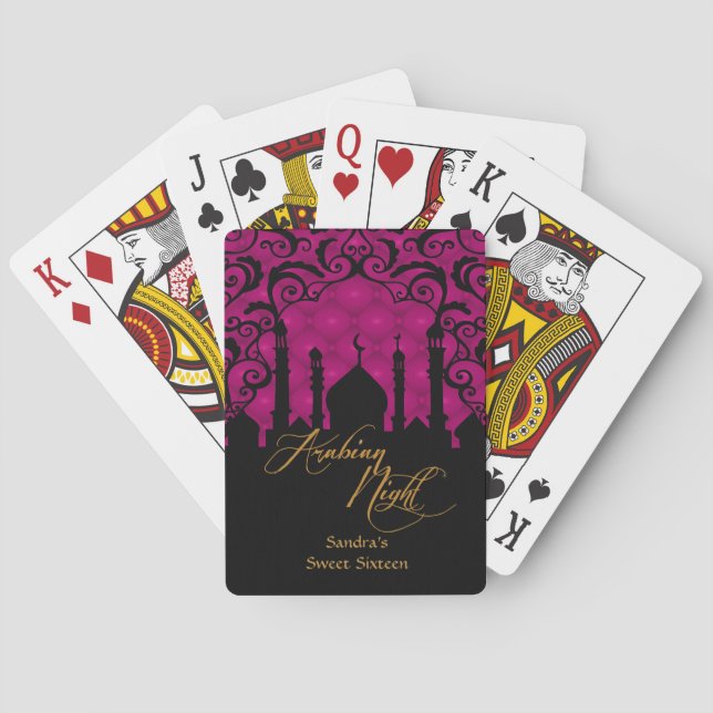 Arabische NachtParty-Spielkarten Spielkarten (Rückseite)