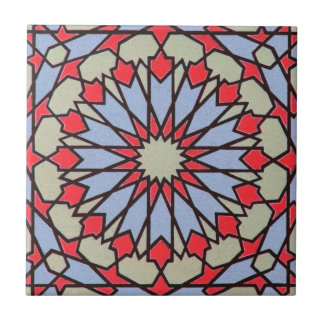 Arabische nahöstliche Fliesen-geometrisches rotes Fliese