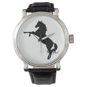 Arabische PferdeSilhouette Armbanduhr