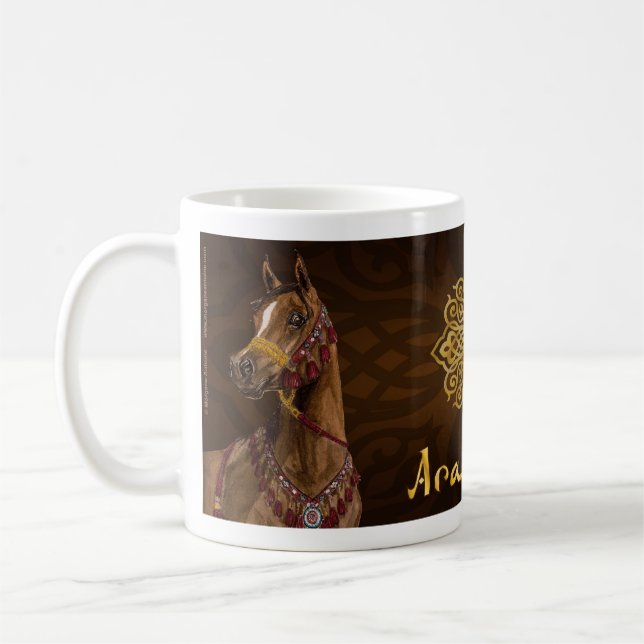 Arabische PferdeTasse Kaffeetasse (Links)