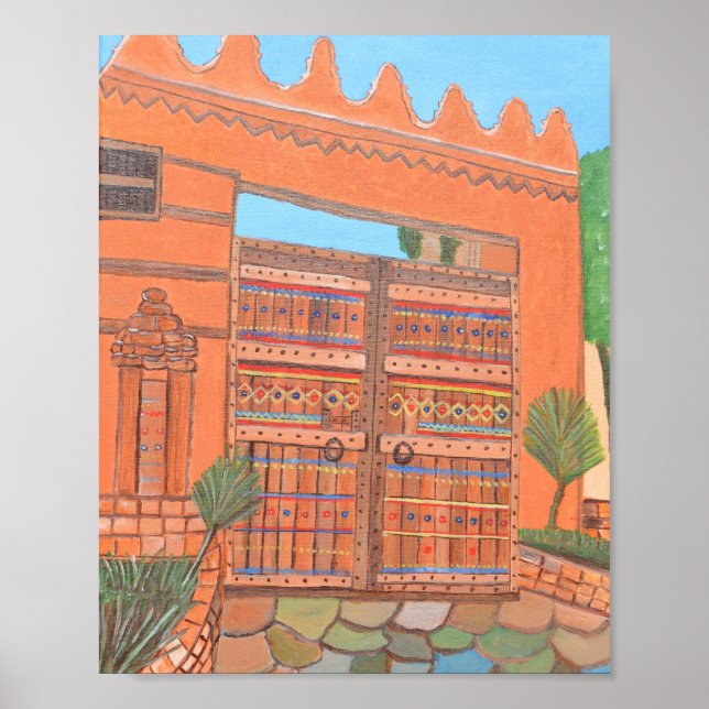 arabische Tür Poster (Vorne)