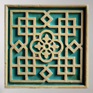 Arabische Wanddekorations-Arabeskearchitektur Poster