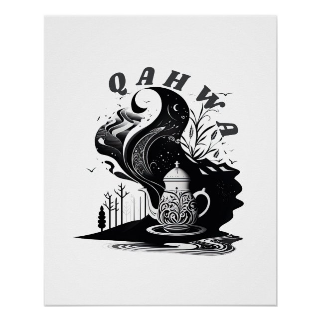 Arabischer Kaffee Poster (Vorderseite)